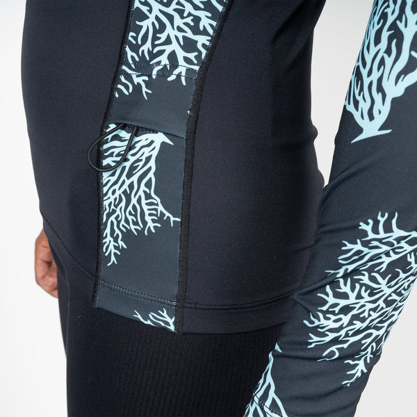 Xcel Women's Ocean Ramsey Water Inspired Premium Stretch Long Sleeve UV Top DS
