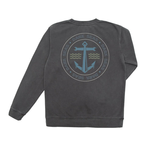 Dark Seas Mens Sweatshirt Offshore Pigment Crewneck