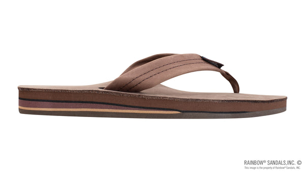 Rainbow Mens Sandals Double Layer Premier Leather