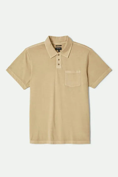 Brixton Mens Knit Vintage Wash Polo
