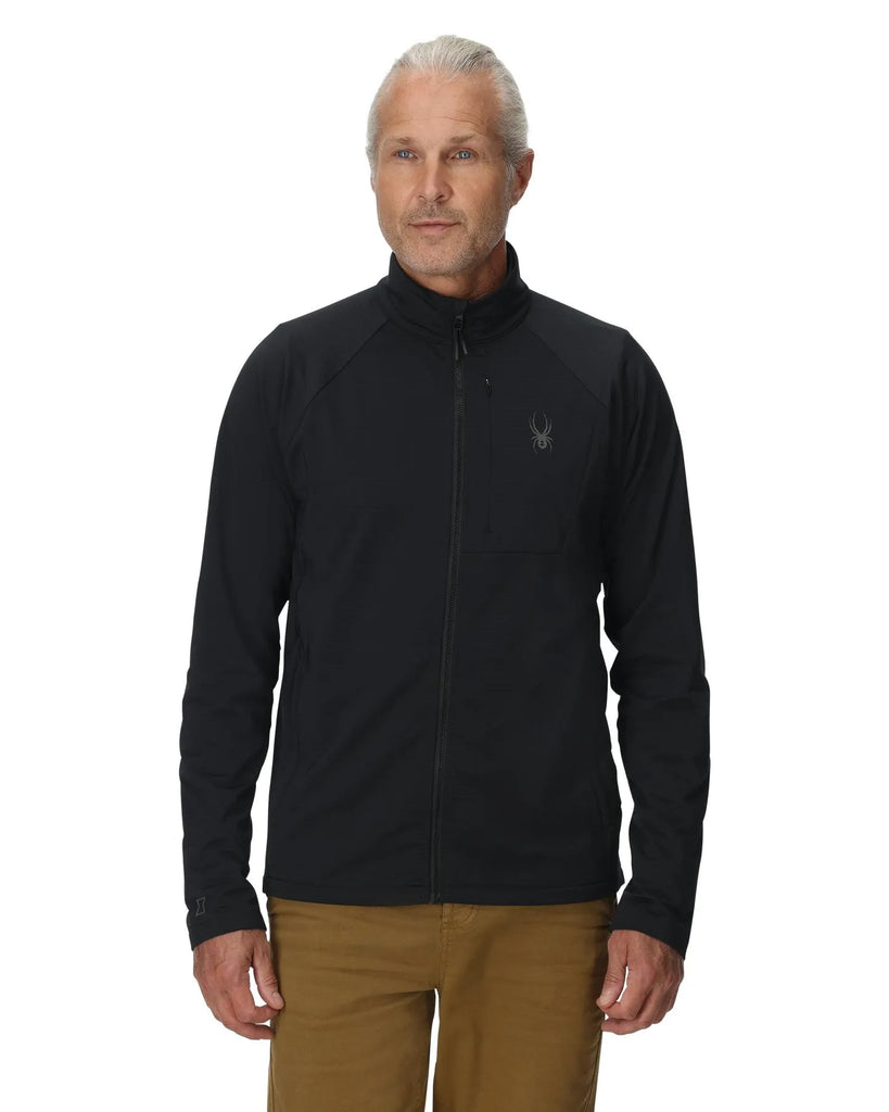 Spyder Mens Snow Layers Gridweb Full Zip Jacket