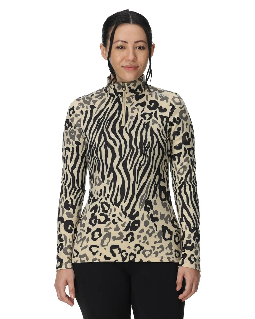 Spyder Womens Base Layers Vivid Half Zip T-Neck