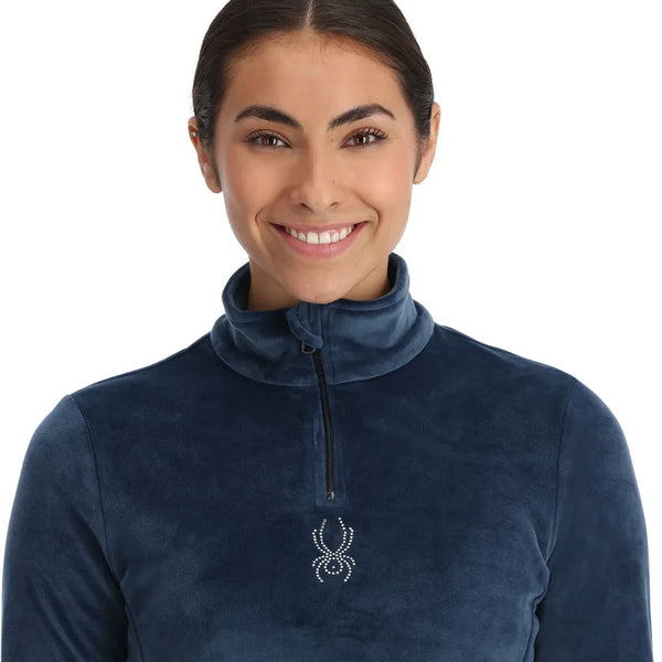 Spyder Womens Snow Layers Shimmer Bug Half Zip