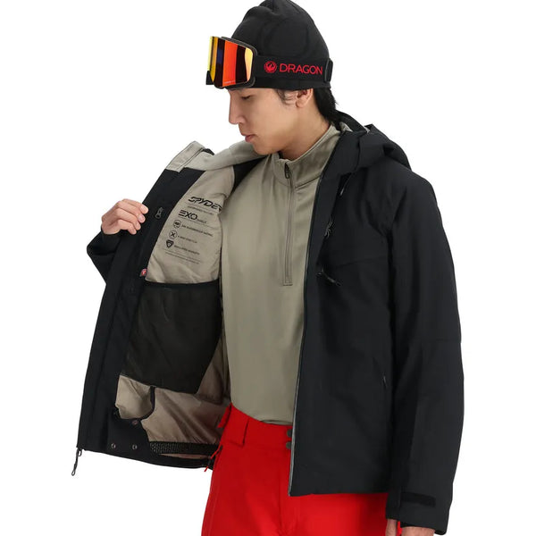 Spyder Mens Snow Jacket Copper Insulated