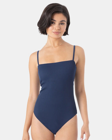 Roxy Womens Swimsuit Rib Roxy Love Bandeau One Piece