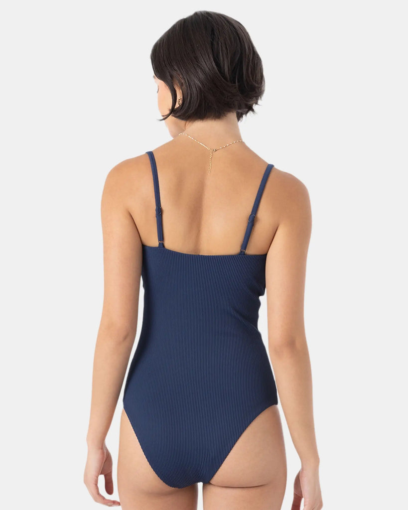 Roxy Womens Swimsuit Rib Roxy Love Bandeau One Piece