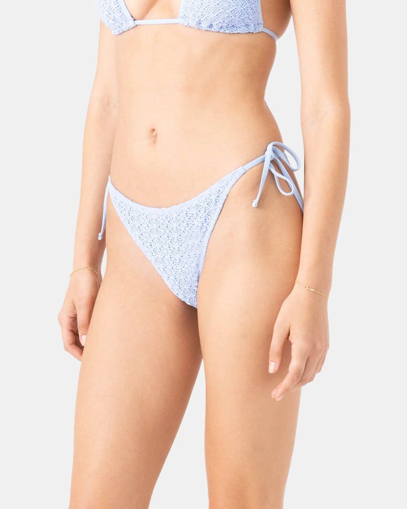 Roxy Womens Bikini Bottoms Crochet Tie Side Cheeky