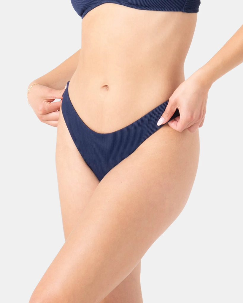 Roxy Womens Bikini Bottoms Rib Roxy Love Scoop Bottom Cheeky