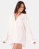 Roxy Womens Shirt Solid Crinkle Long Sleeve Cover Up Camp Shirt