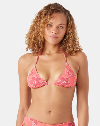 Roxy Womens Bikini Top Garden Twirl Tiki Triangle