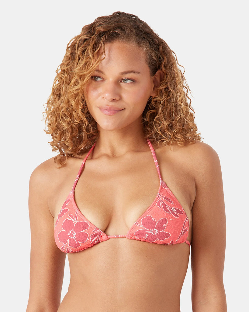 Roxy Womens Bikini Top Garden Twirl Tiki Triangle