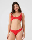 Roxy Womens Bikini Top Rib Roxy Love Scoop Bralette