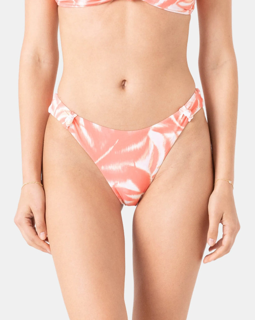 Roxy Womens Bikini Bottoms Palm Haze Knotted Scoop Cheeky