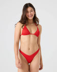 Roxy Womens Bikini Top Rib Roxy Love Tiki Triangle