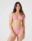Roxy Womens Bikini Top Good Vibes Mitered Tiki Triangle