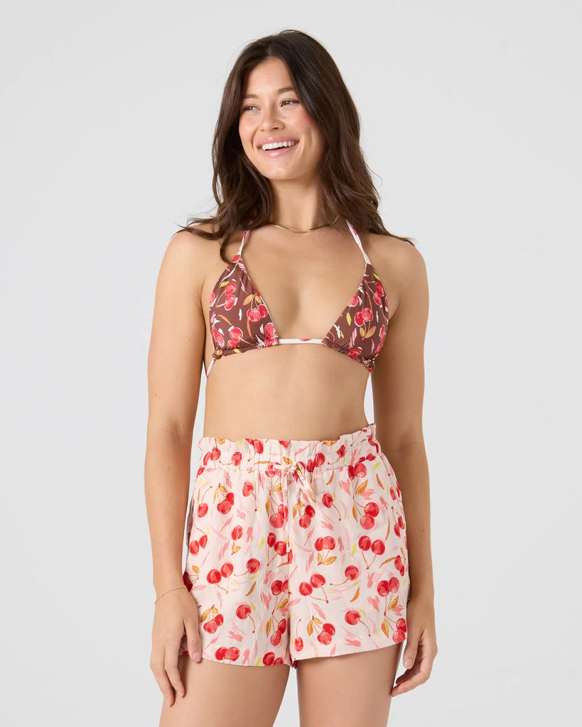 Roxy Womens Bikini Top Cherry On Top Mini Tiki Triangle