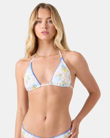 Roxy Womens Bikini Top Catch My Drift Tiki Triangle