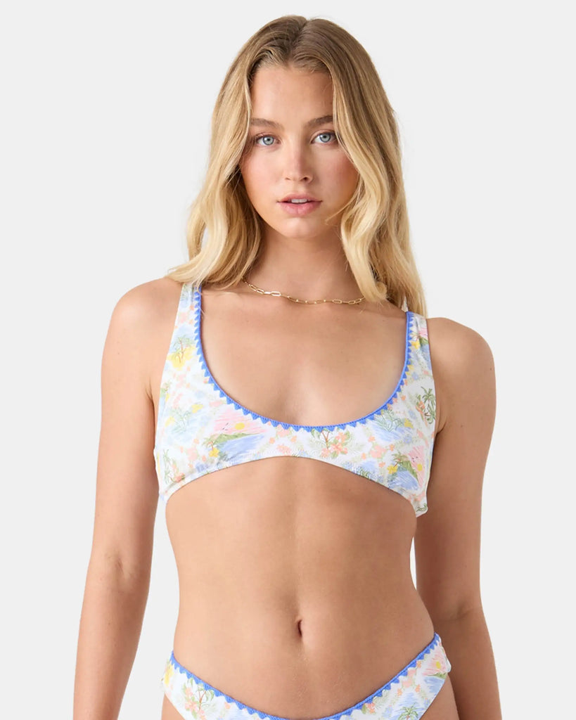 Roxy Womens Bikini Top Catch My Drift Scoop Bralette