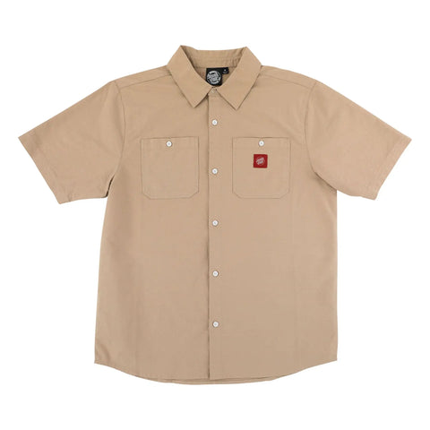 Santa Cruz Skateboards Mens Woven Opus Santa Cruz Work Shirt