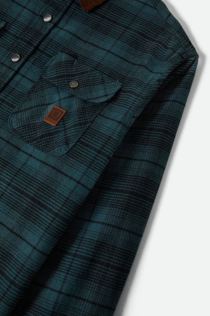 Brixton Mens Shirt Builders Bowery Performance Flannel