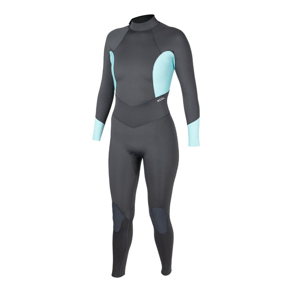 Xcel Women's Axis 4/3mm Back Zip Full Wetsuit DS