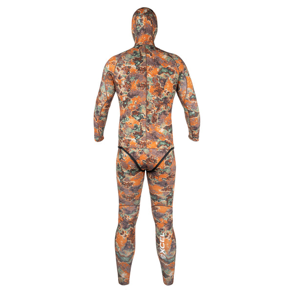 Xcel Men's Free Diver 2-Piece Set Hooded Full Wetsuit 5mm DS