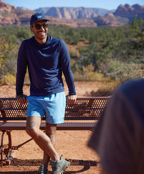 Outerknown Mens Shirt Hooded Sun Shirt