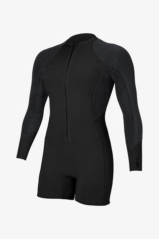 Oneill Womens Wetsuit Hyperfreak Front Zip 2mm LS Springsuit