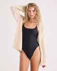 Volcom Womens Sweater Go Go Wrap