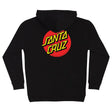 Santa Cruz Skateboards Mens Sweatshirt Classic Dot Zip Hoodie
