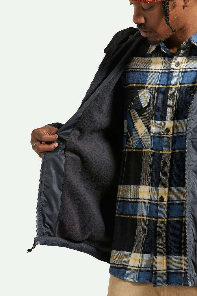 Brixton Mens Jacket Claxton Parsons Arctic Fleece Lined Jacket