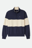 Brixton Mens Shirt Danville Quarter Zip Fleece