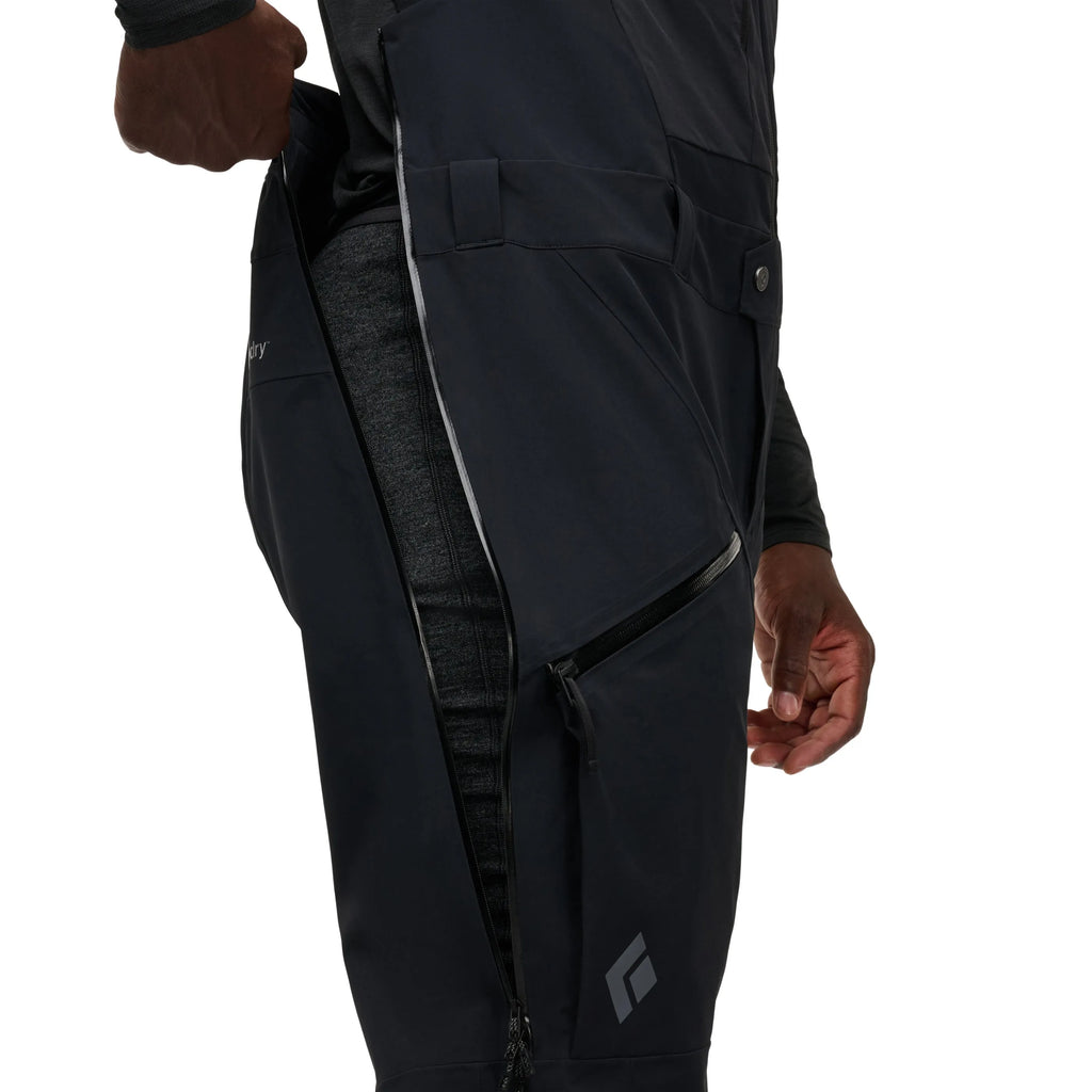 Black Diamond Mens Snow Pants Recon Stretch Bibs