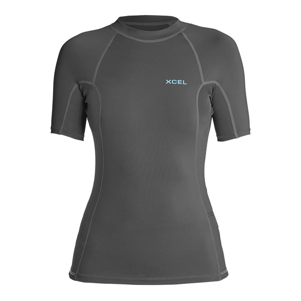 Xcel Women's Premium Stretch Short Sleeve Performance Fit UV Top DS