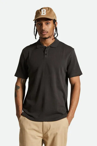 Brixton Mens Knit Waffle Polo