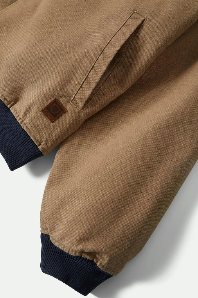 Brixton Mens Jacket Canvas Hooded Bomber