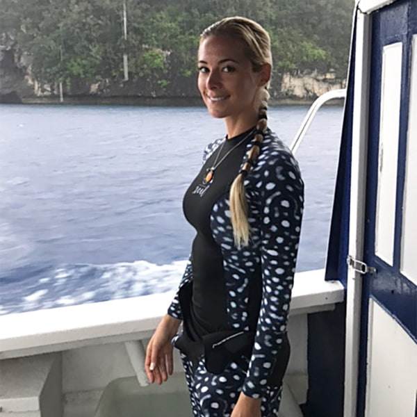 Xcel Women's Ocean Ramsey Water Inspired Premium Stretch Long Sleeve UV Top DS