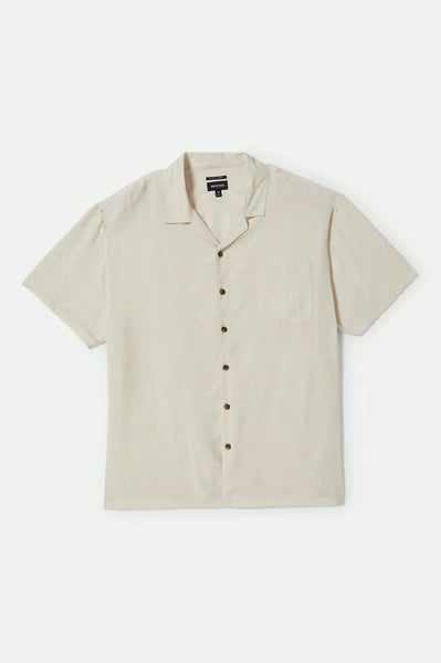 Brixton Mens Woven Bunker Camp Collar