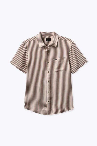 Brixton Mens Woven Charter Herringbone Stripe