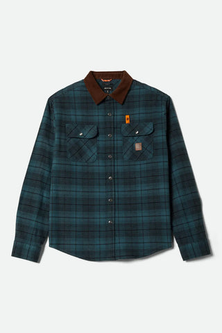Brixton Mens Shirt Builders Bowery Performance Flannel