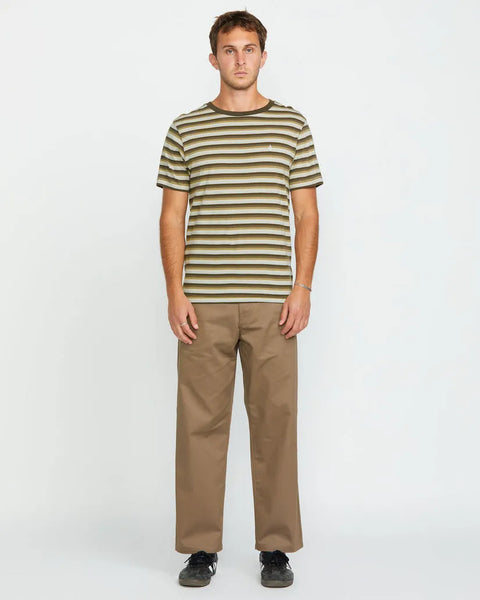 Volcom Mens Shirt Level Stone Crew