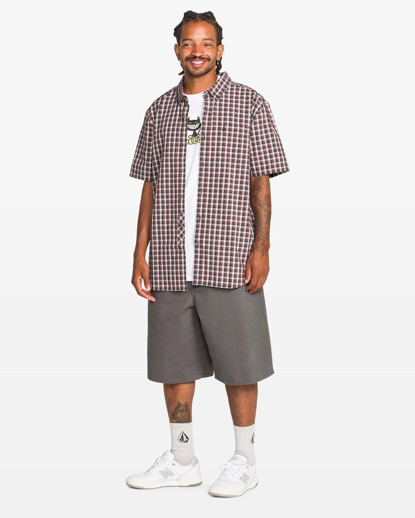 Volcom Mens Woven Louie Check