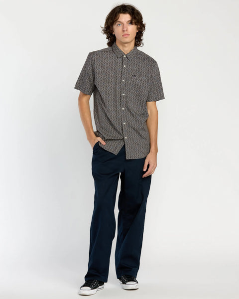 Volcom Mens Woven Scaler Stone