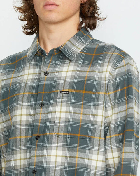 Volcom Mens Shirt Caden Plaid