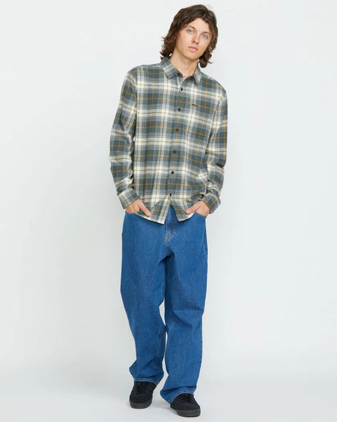 Volcom Mens Shirt Caden Plaid