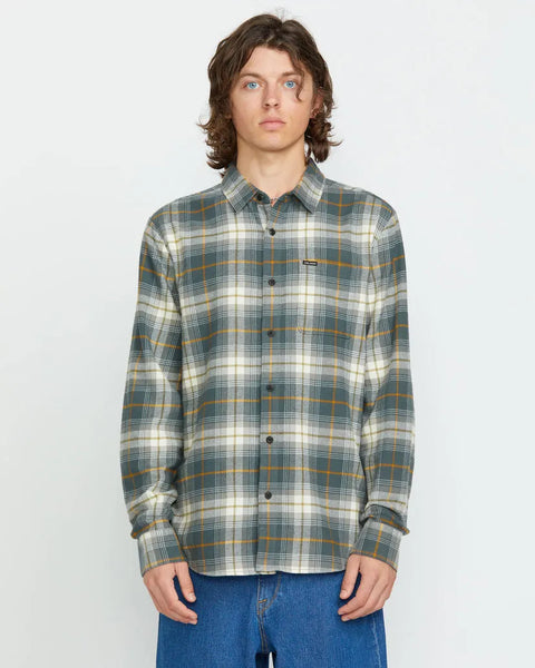 Volcom Mens Shirt Caden Plaid