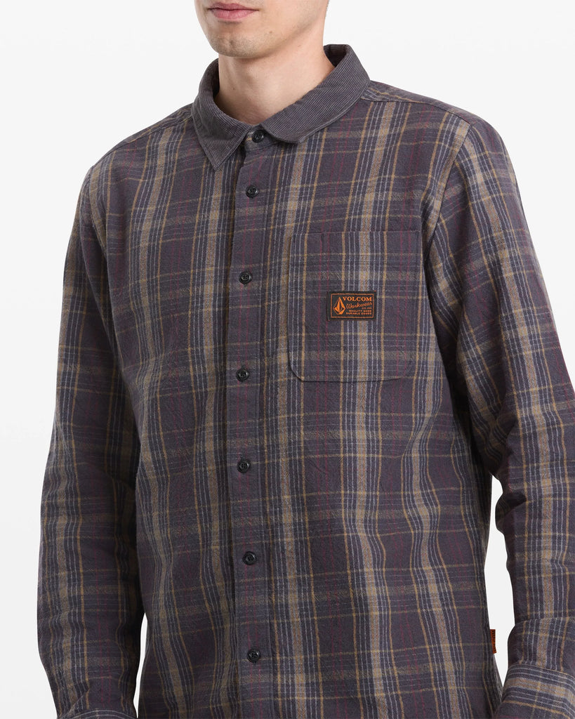 Volcom Mens Shirt Stonevise Plaid