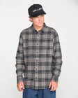Volcom Mens Shirt Caden Plaid Long Sleeve