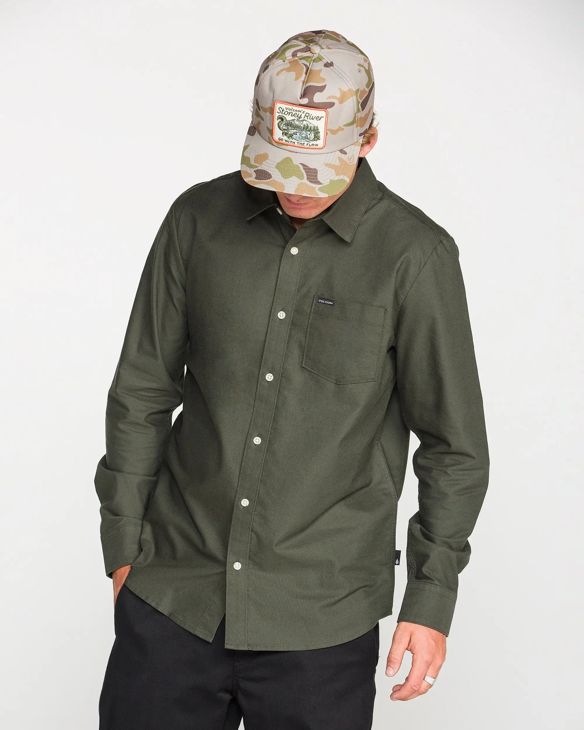 Volcom Mens Shirt Veeco Oxford