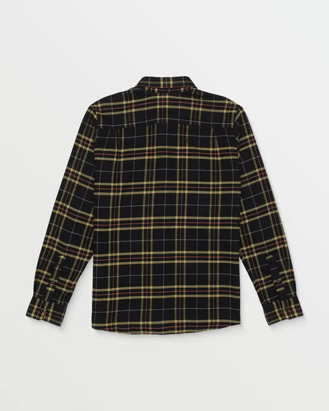 Volcom Mens Shirt Netastone Long Sleeve Flannel